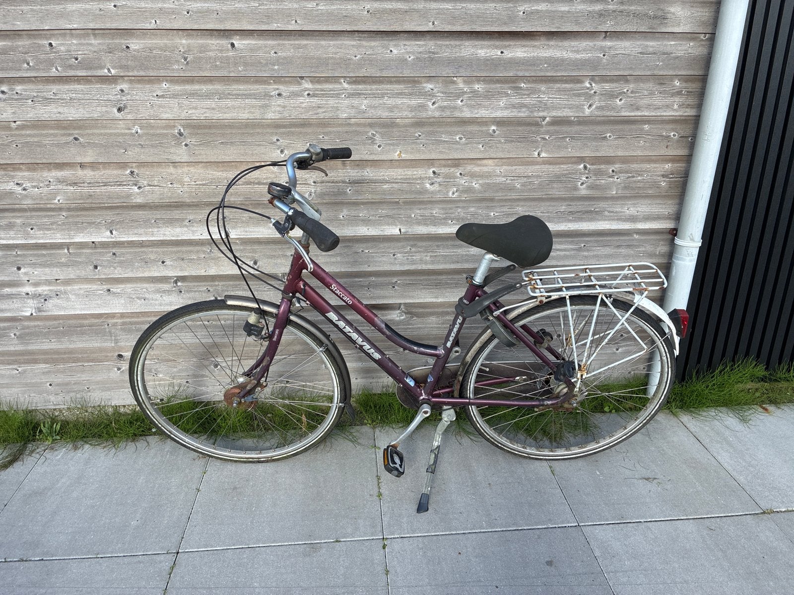 Batavus Staccato damesfiets - paars/rood