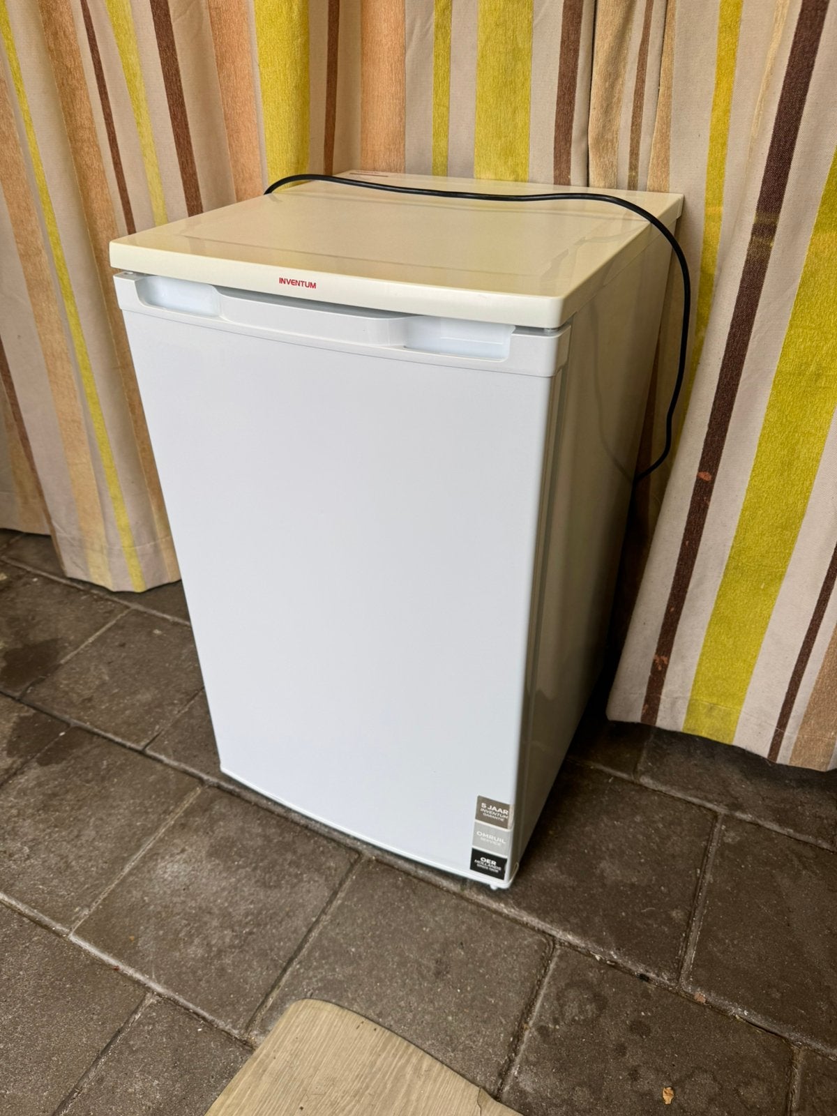 Smalle Koelkastje | Inventum | Werkt Goed | Schoon, Ophalen, Minder dan 50 cm, Gebruikt, Wit