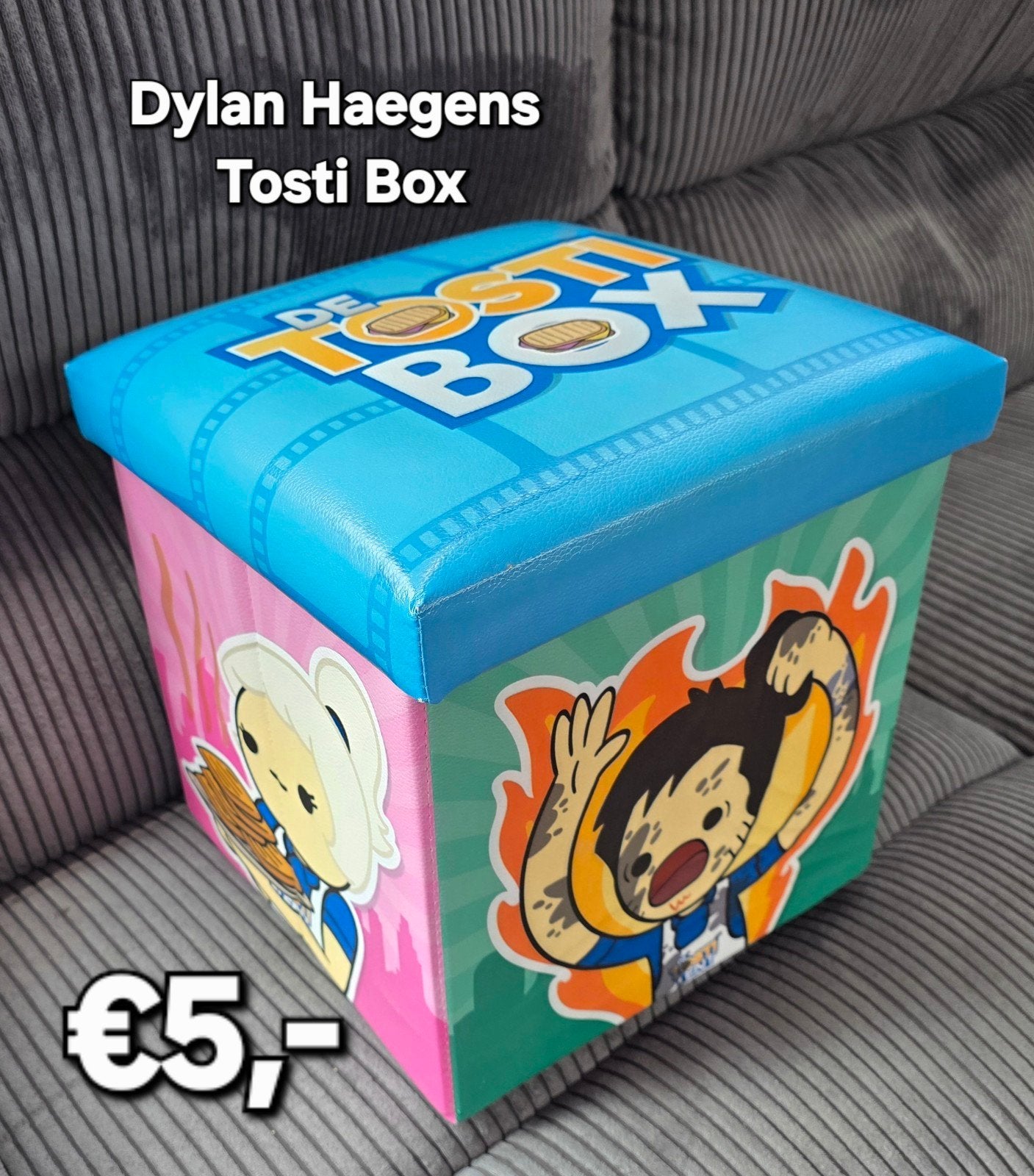 Dylan Haegens Tosti Box Opbergdoos, Kinderen en Baby's, Ophalen of Verzenden, Zo goed als nieuw