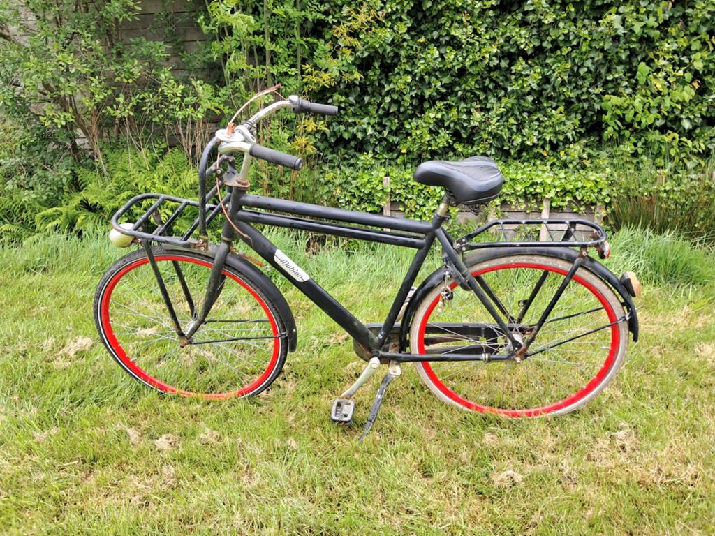 28 inch herenfiets, Terugtraprem, Gebruikt, 53 tot 57 cm, Ophalen