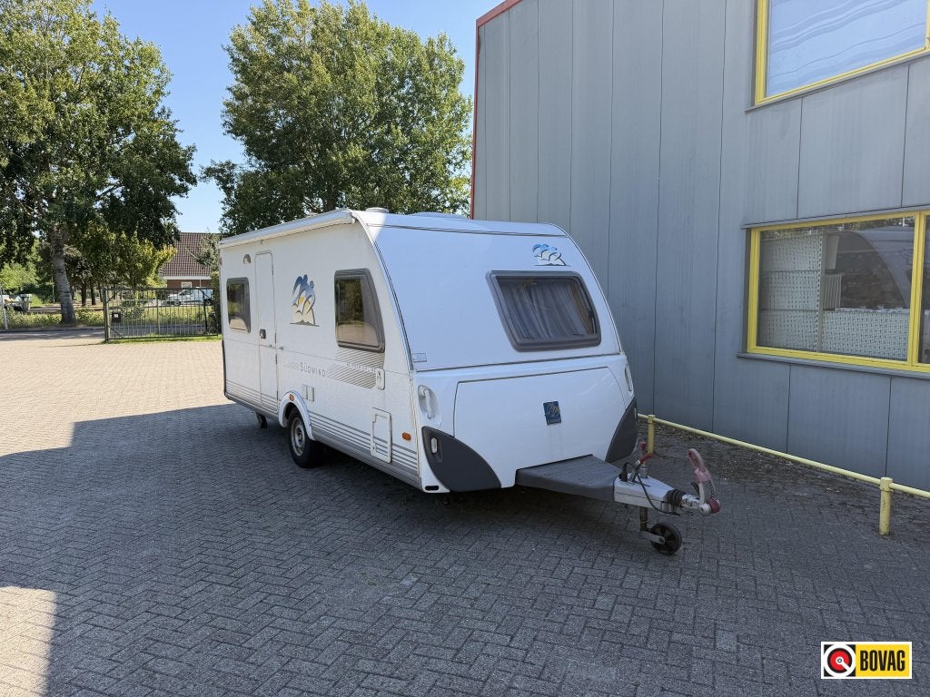 Knaus Sudwind 450 FU Zakluifel, Tempo 100, Schokbreker, Rondzit, Bedrijf, Knaus