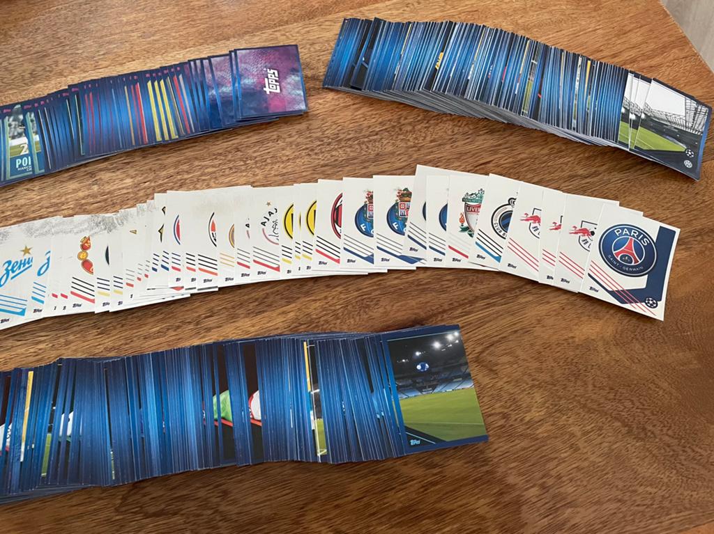 Topps champions league 21/22 ruim 600 stickers, Verzamelen, Sportartikelen en Voetbal, Zo goed als nieuw, Poster, Plaatje of Sticker