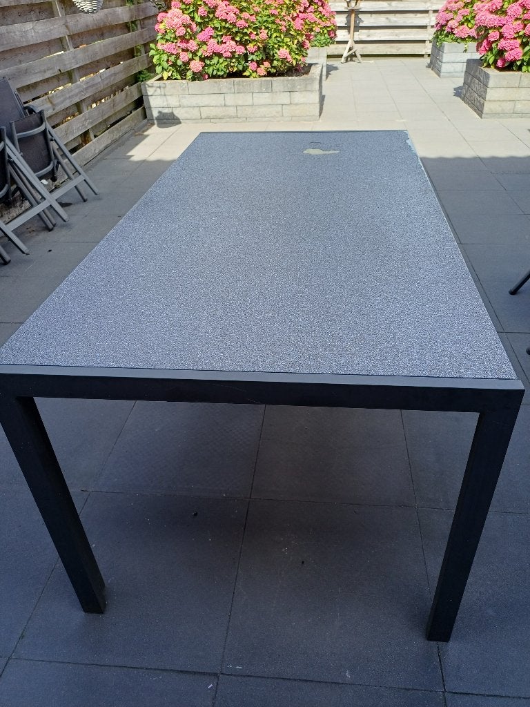 Tuintafel, Ophalen, Gebruikt, Rechthoekig, Metaal