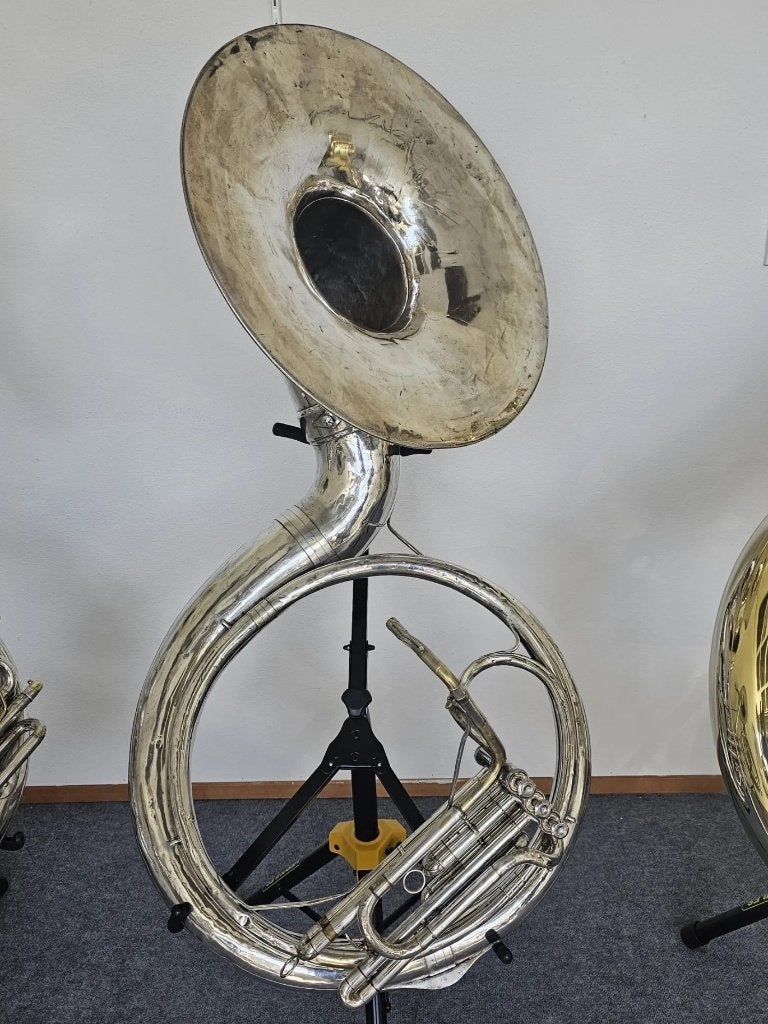Roth by B&S Weltklang Silver Plated BBb Sousafoon, Muziek en Instrumenten, Ophalen, Gebruikt, Koperblazer