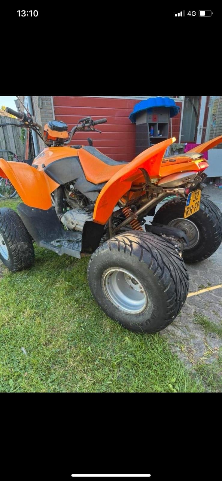 Goes Quad 220 cc Automaat - Oranje met kenteken, 1 cilinder, 11 kW of minder