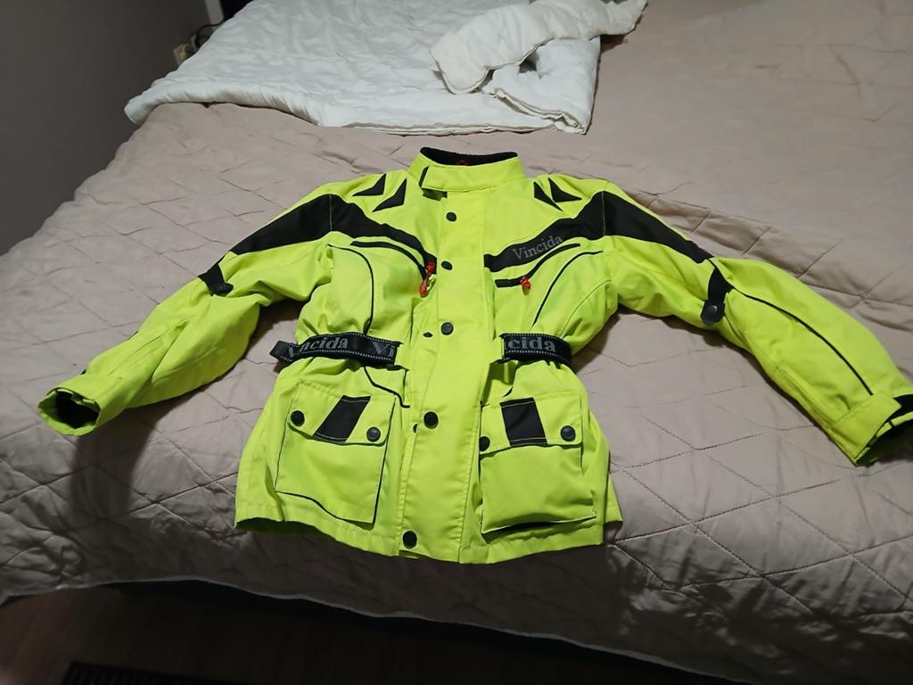 2 motorjassen en 1 motorbroek, universele, Ophalen, Gebruikt, Jongen of Meisje
