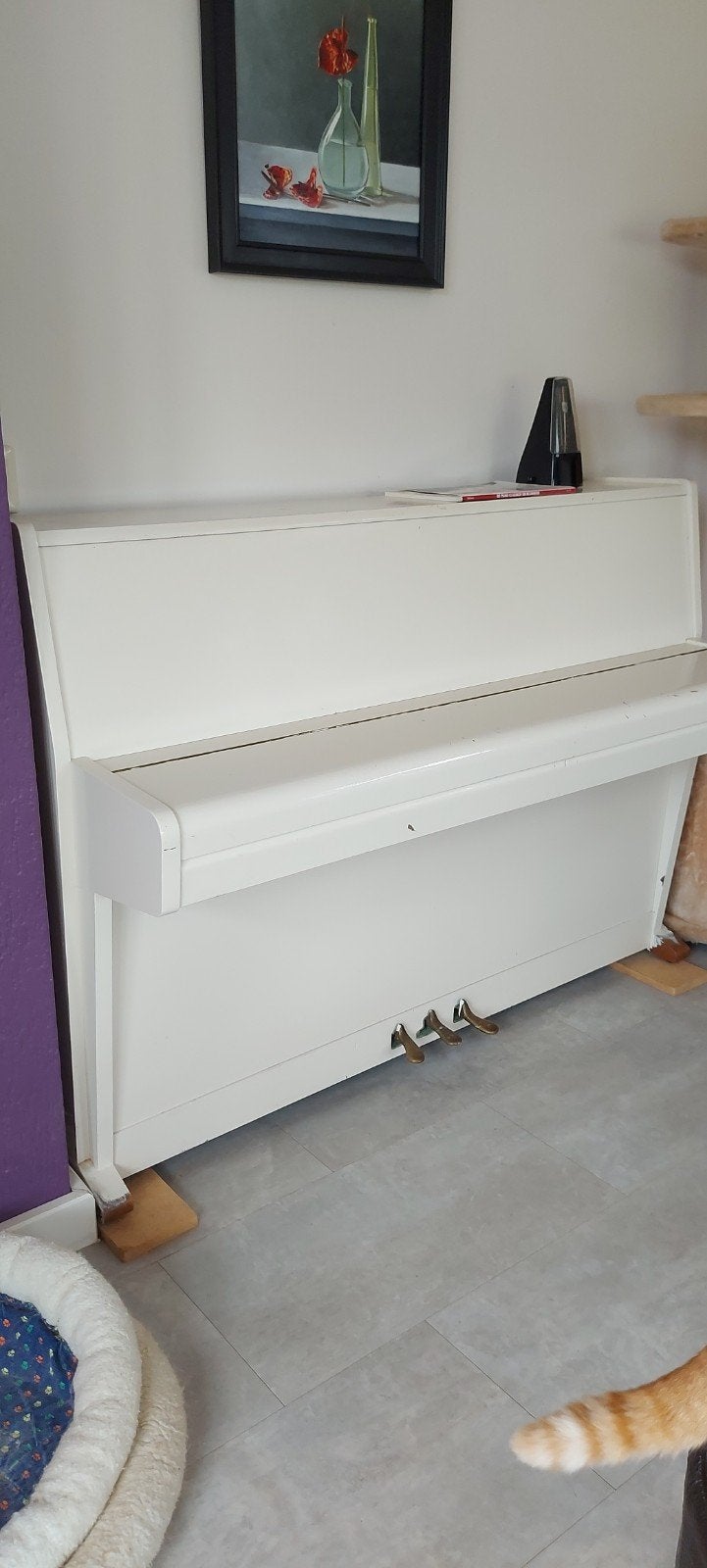 August Förster piano, Ophalen, Gebruikt, Wit, Piano