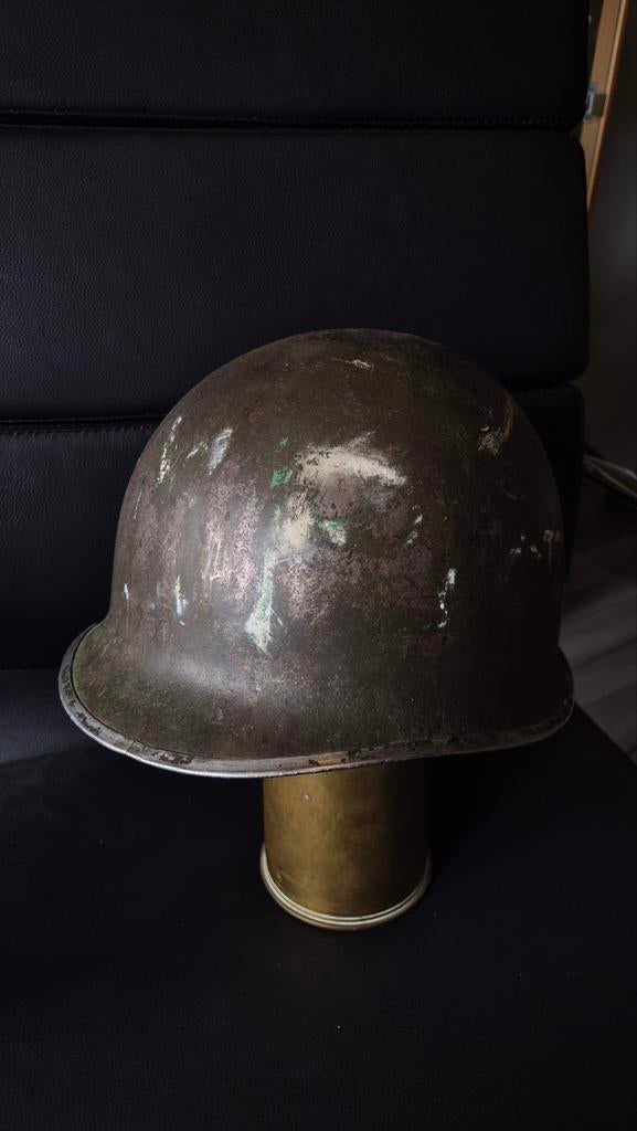 Originele Amerikaanse M1 helmet MP, Verzamelen, Militaria | Tweede Wereldoorlog, Ophalen of Verzenden, Amerika