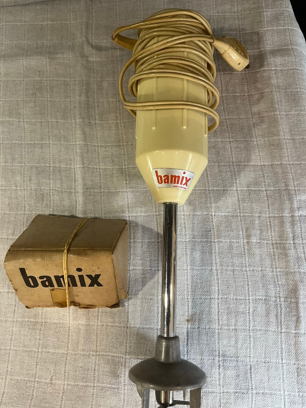 Vintage Bamix Staafmixer uit 1954 - Perfect Werkend, Ophalen of Verzenden, Gebruikt, Blender