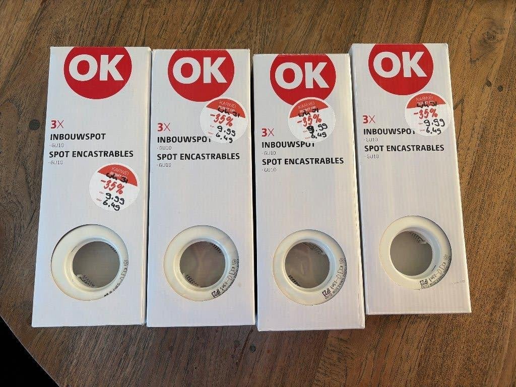 Inbouwspots wit (12), Ophalen, GU10, Overige merken, Nieuw