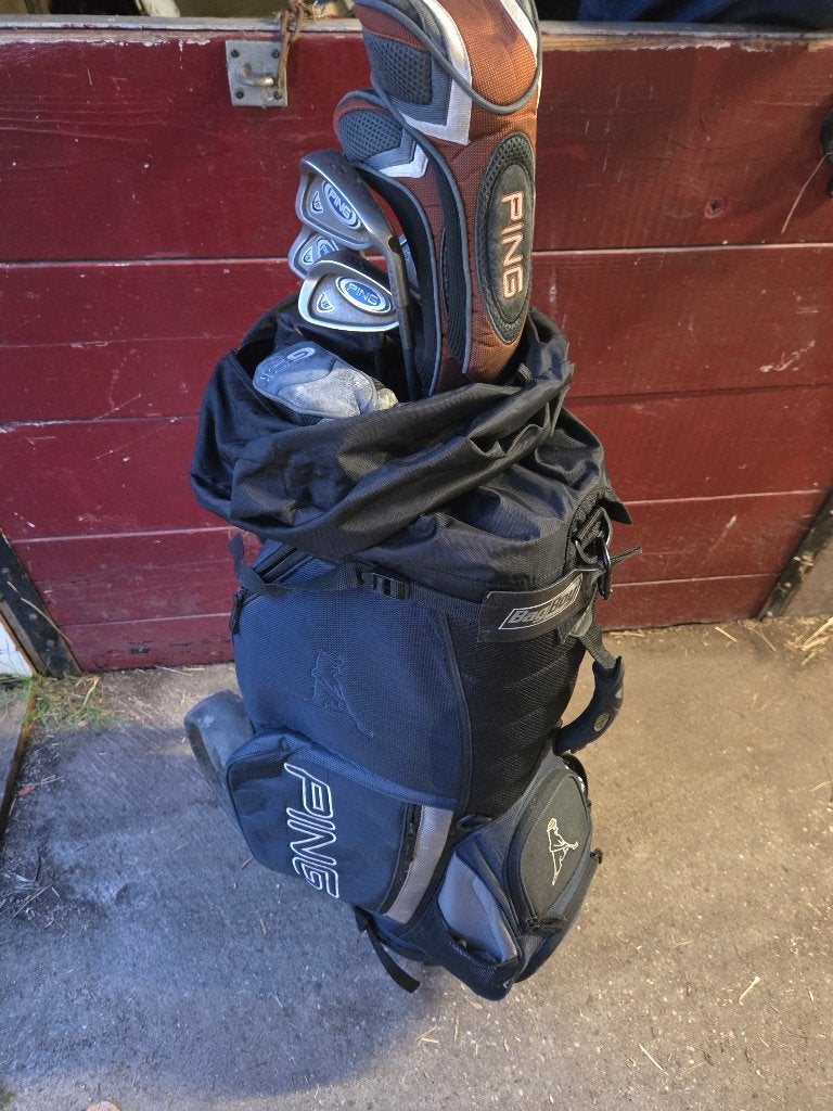 Golf tas met kar, Ophalen, Gebruikt, Tas, Ping