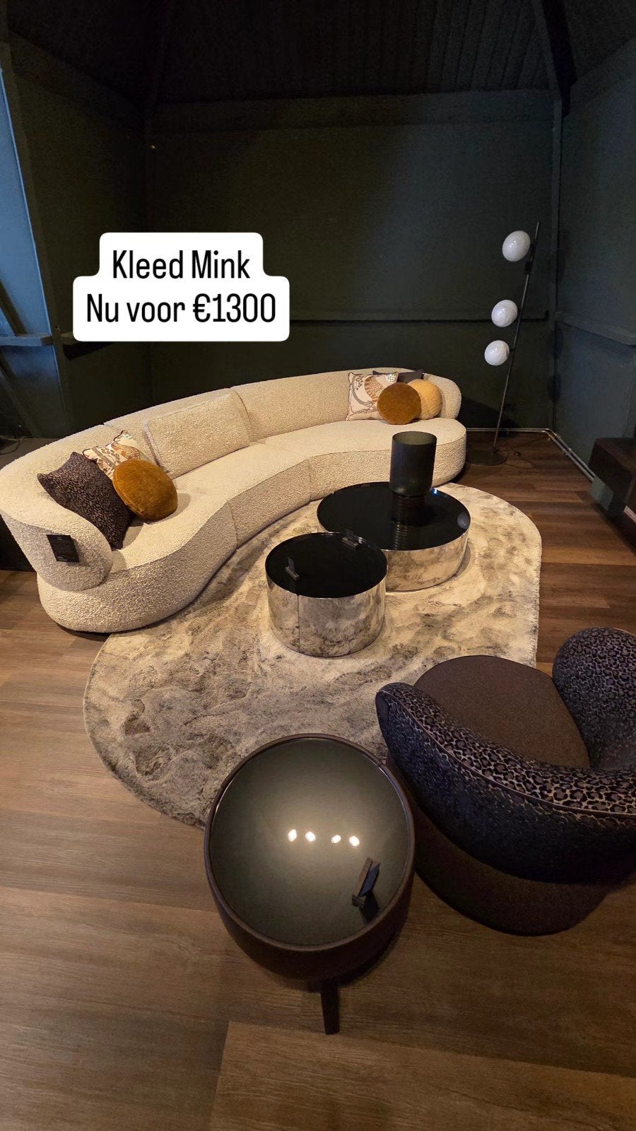 JAB Vloerkleed Mink - Fluffy 320x200 cm, Huis en Inrichting, Ophalen, Modern, Fluffy, Luxe, 200 cm of meer, Zo goed als nieuw
