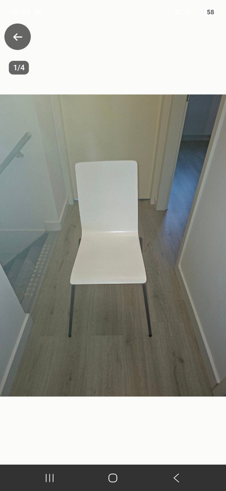 gratis stoel ikea, Ophalen, Gebruikt, Wit, Eén