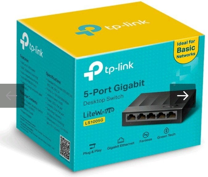 5 poort Tp-link gigabit switch, Computers en Software, Netwerk switches, Ophalen of Verzenden, Zo goed als nieuw