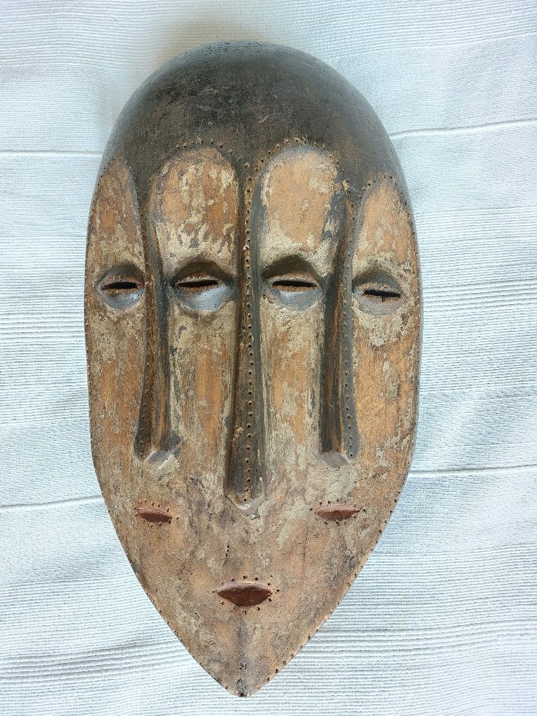 Lega meergezichtenmasker, Antiek en Kunst, Kunst | Niet-Westerse kunst, Ophalen of Verzenden