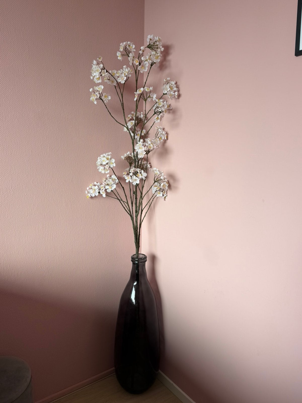 Vaas met kunstbloemen, Ophalen, Zo goed als nieuw
