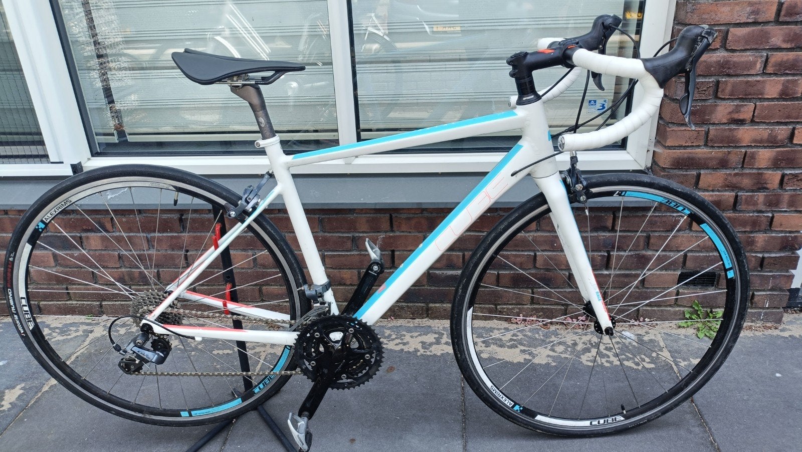Cube Axial dames en heren racefiets, Fietsen en Brommers, Fietsen | Racefietsen, 28 inch, Velgrem, Aluminium, Zo goed als nieuw