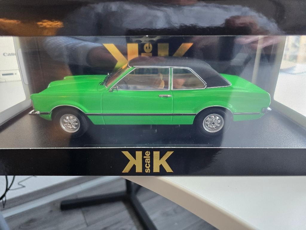 Ford Taunus GXL Limousine 1971 groen met 1/18, Ophalen of Verzenden, Nieuw, Auto, Overige merken