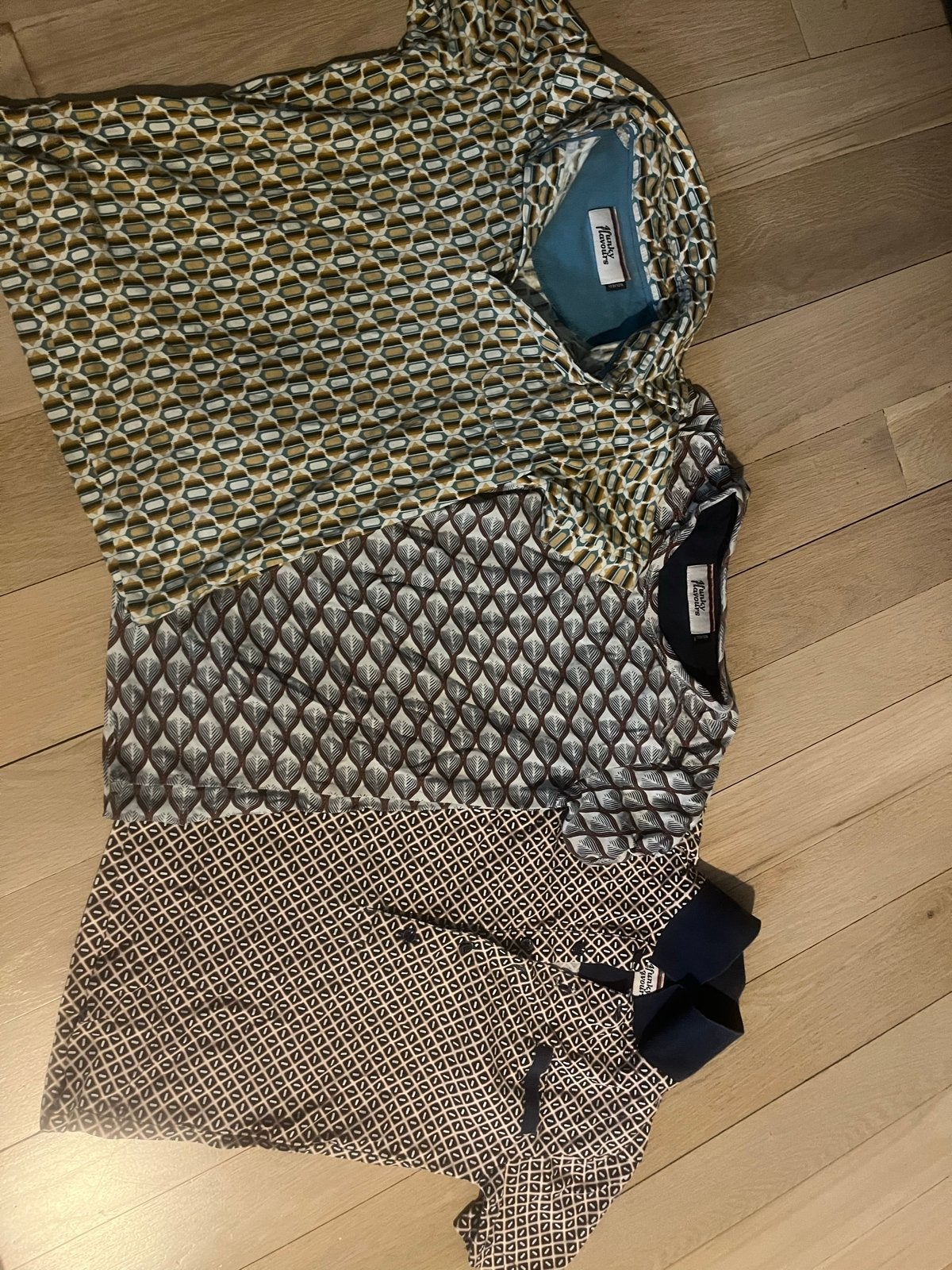 3 Funky Flavours shirts maat 122-128, Kinderen en Baby's, Kinderkleding | Maat 122, Ophalen of Verzenden, Zo goed als nieuw, Jongen