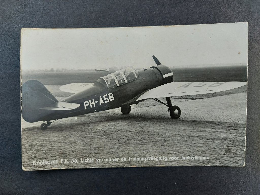Ansichtkaart van de Koolhoven FK. 56, PH-ASB (A120), Ophalen of Verzenden, Gebruikt, Kaart, Foto of Prent
