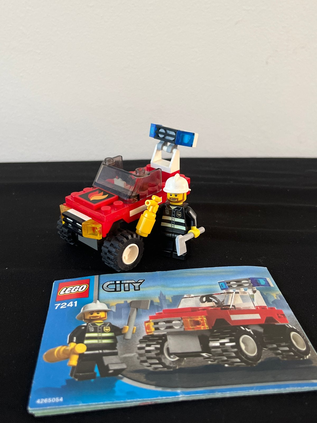 Lego City 7241 Brandweerwagen met Brandweerman, Lego, Ophalen of Verzenden, Compleet, Complete set
