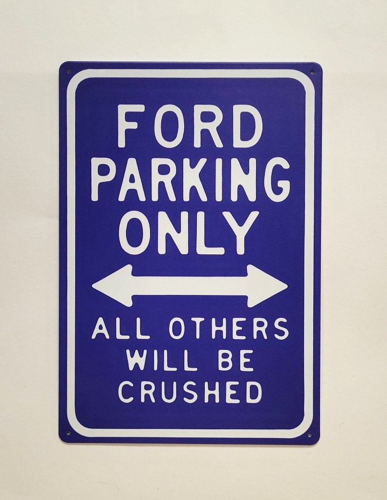 Ford Parking Only reclamebord van metaal wandbord deco, Ophalen of Verzenden, Nieuw, Auto's
