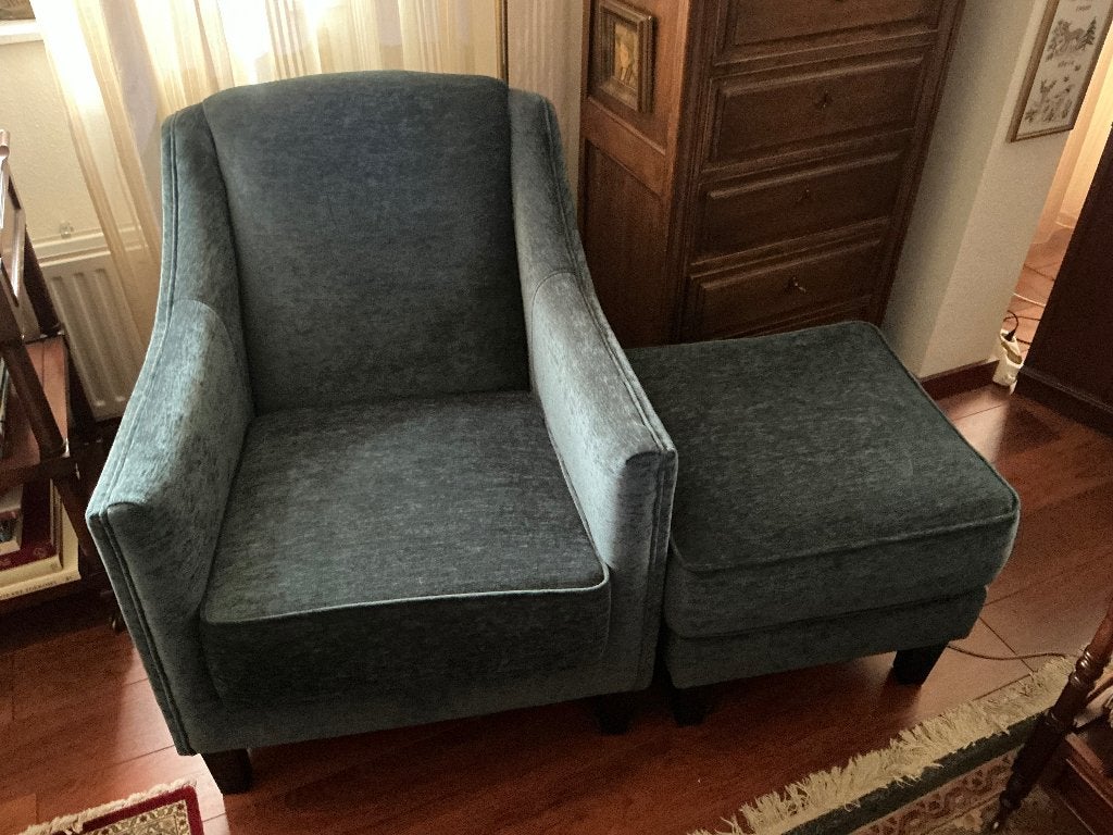 Fauteuiil en hocker en leren stoel 50 euro, Huis en Inrichting, Fauteuils, Ophalen, Gebruikt, 75 tot 100 cm, Minder dan 50 cm