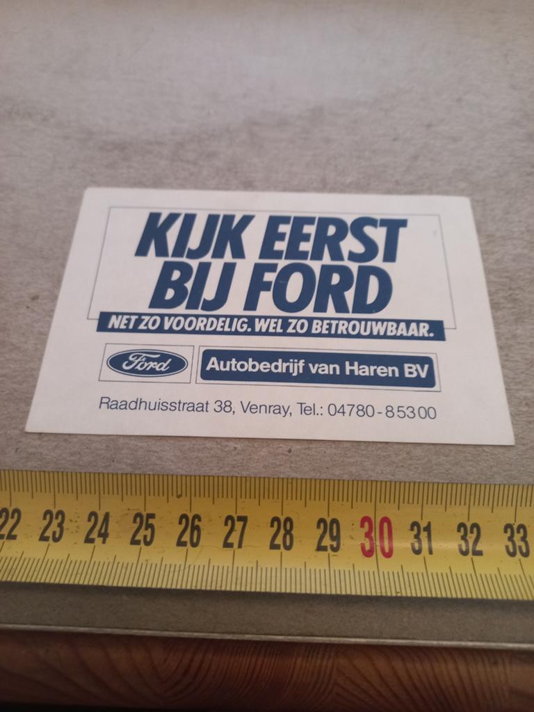 Ford autobedrijf van haren bv venray, Ophalen of Verzenden, Zo goed als nieuw