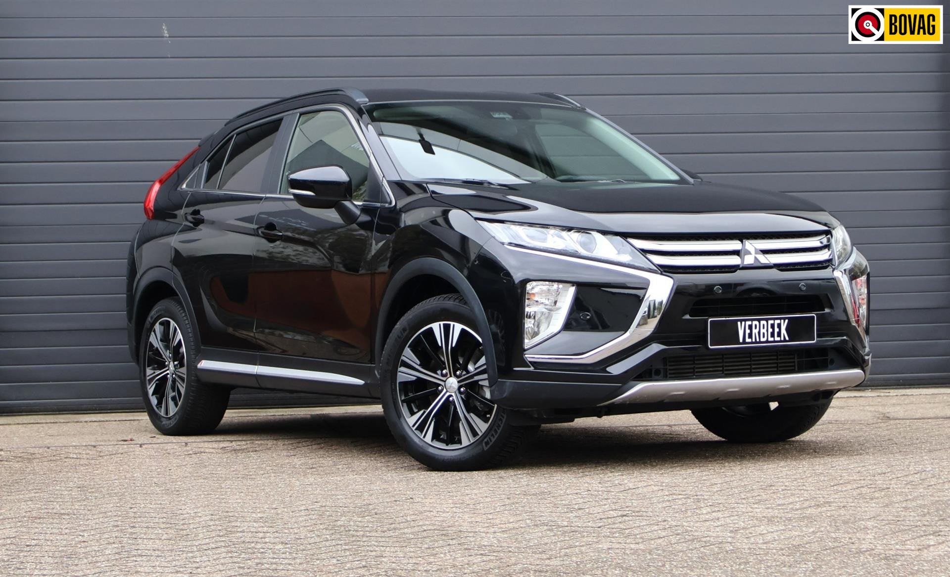 Mitsubishi Eclipse Cross 1.5 DI-T Intense Camera/Automaat/PD, Auto's, Zwart, 4 cilinders, 1435 kg, Origineel Nederlands