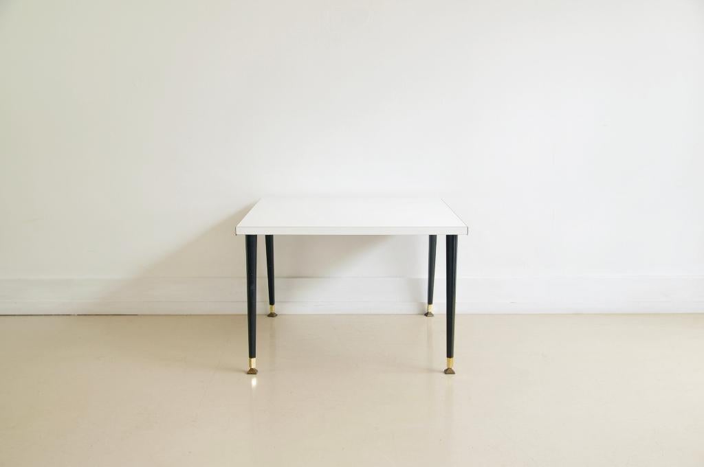 witte vierkante formica salontafel, Gebruikt, 50 tot 100 cm, 50 tot 75 cm, 50 tot 100 cm