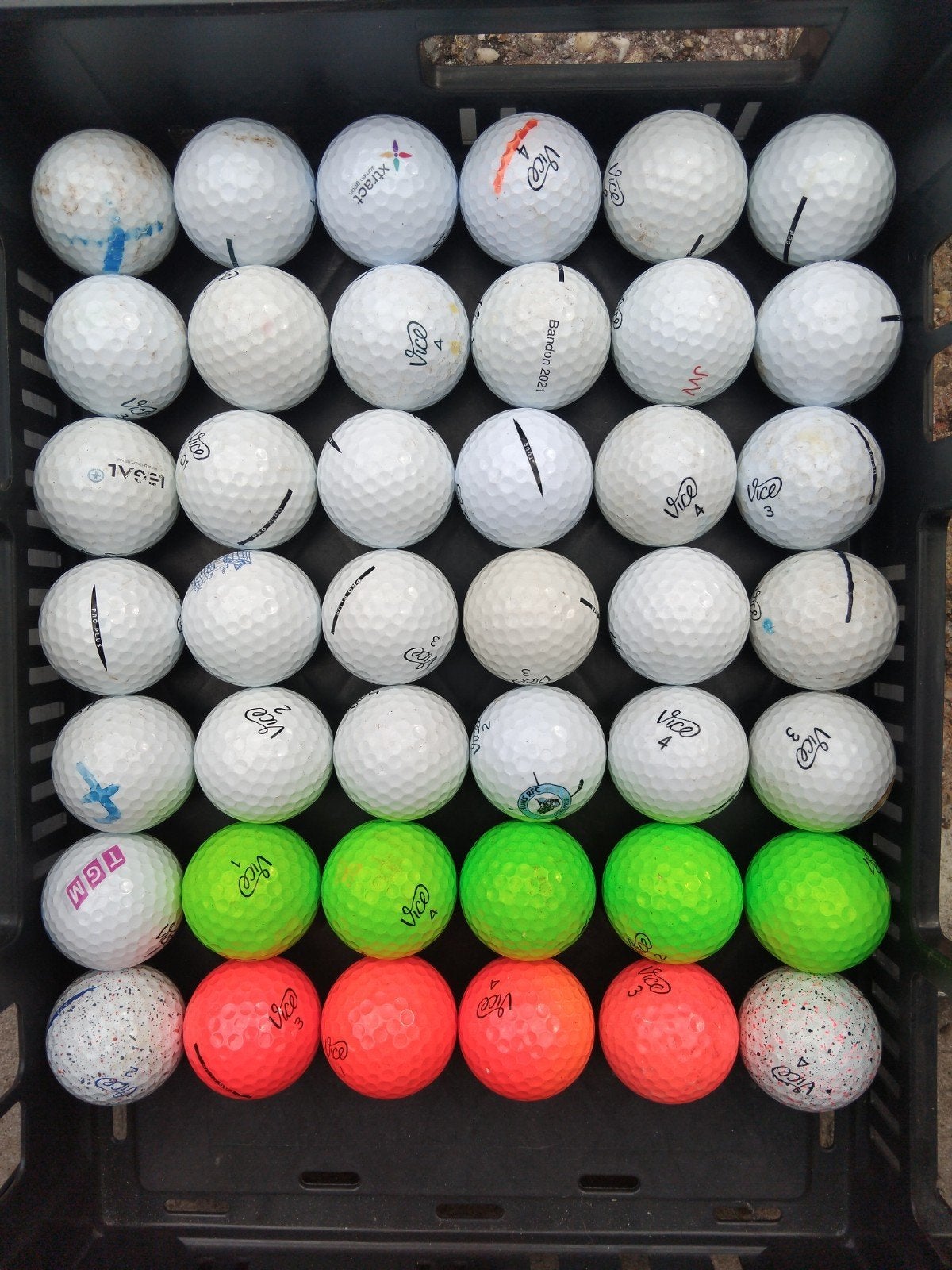 Golfballen Vice, Sport en Fitness, Golf, Ophalen of Verzenden, Gebruikt, Bal(len)