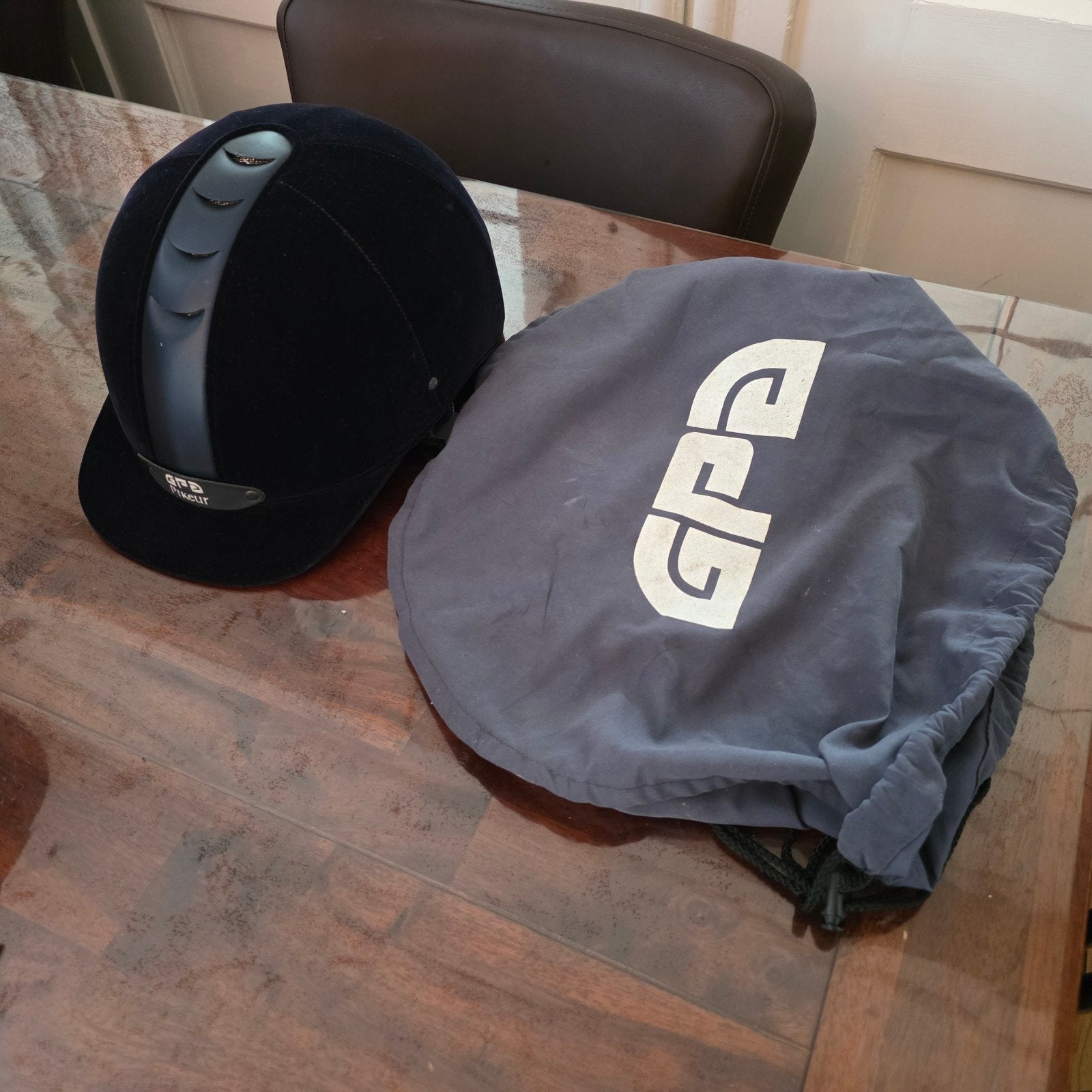 Paardrijcap GPA Pikeur mt. 58, Dieren en Toebehoren, Blauw, Dressuur, Ophalen of Verzenden, Rijhelm/cap