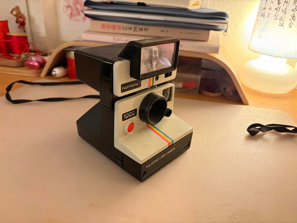 Vintage Polaroid Land Camera 1000 met Polatronic 1 flitser, Audio, Tv en Foto, Fotocamera's Analoog, Gebruikt, Polaroid, Polaroid