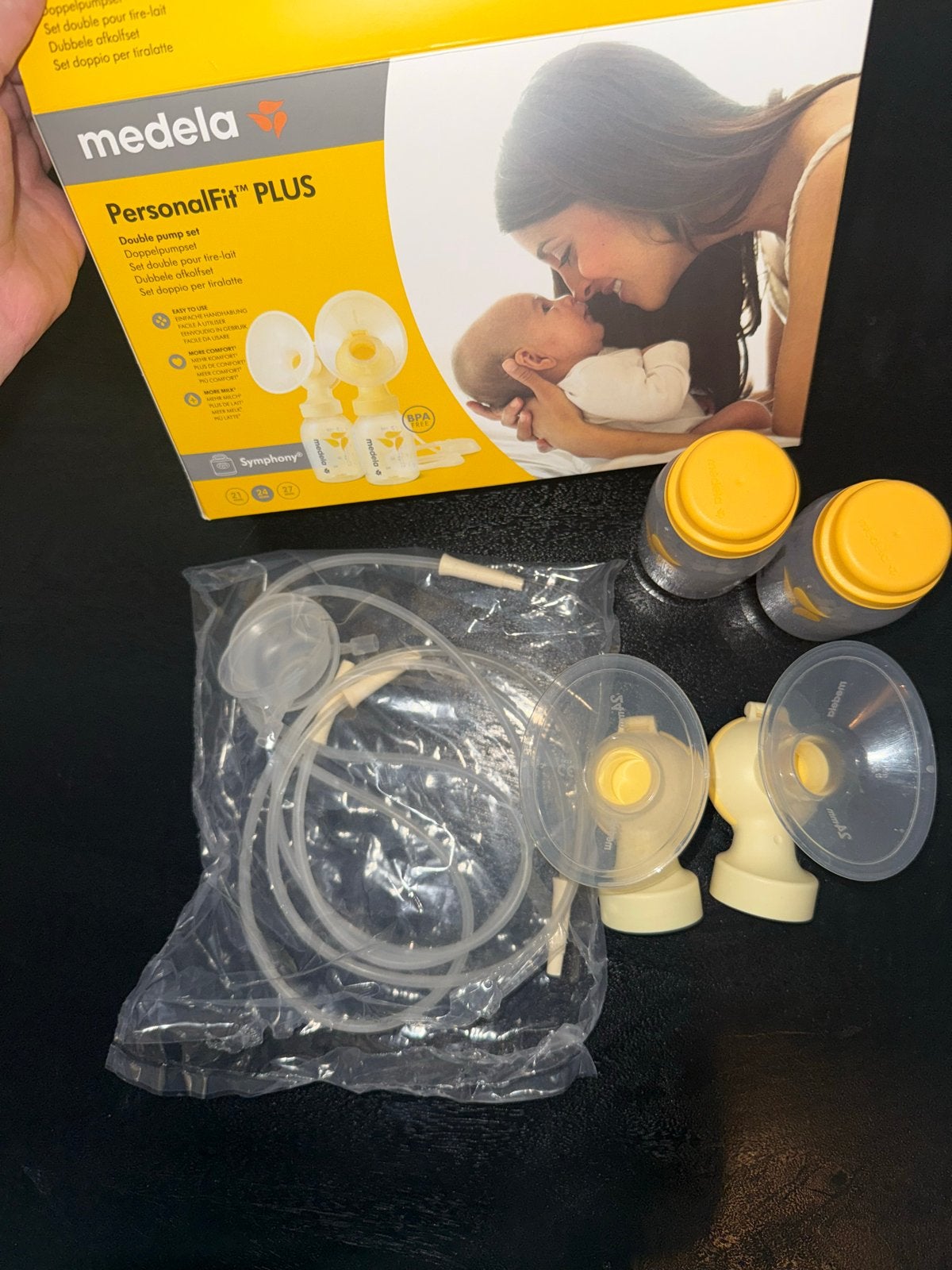 Medela PersonalFit PLUS dubbele kolfset, Ophalen of Verzenden, Zo goed als nieuw