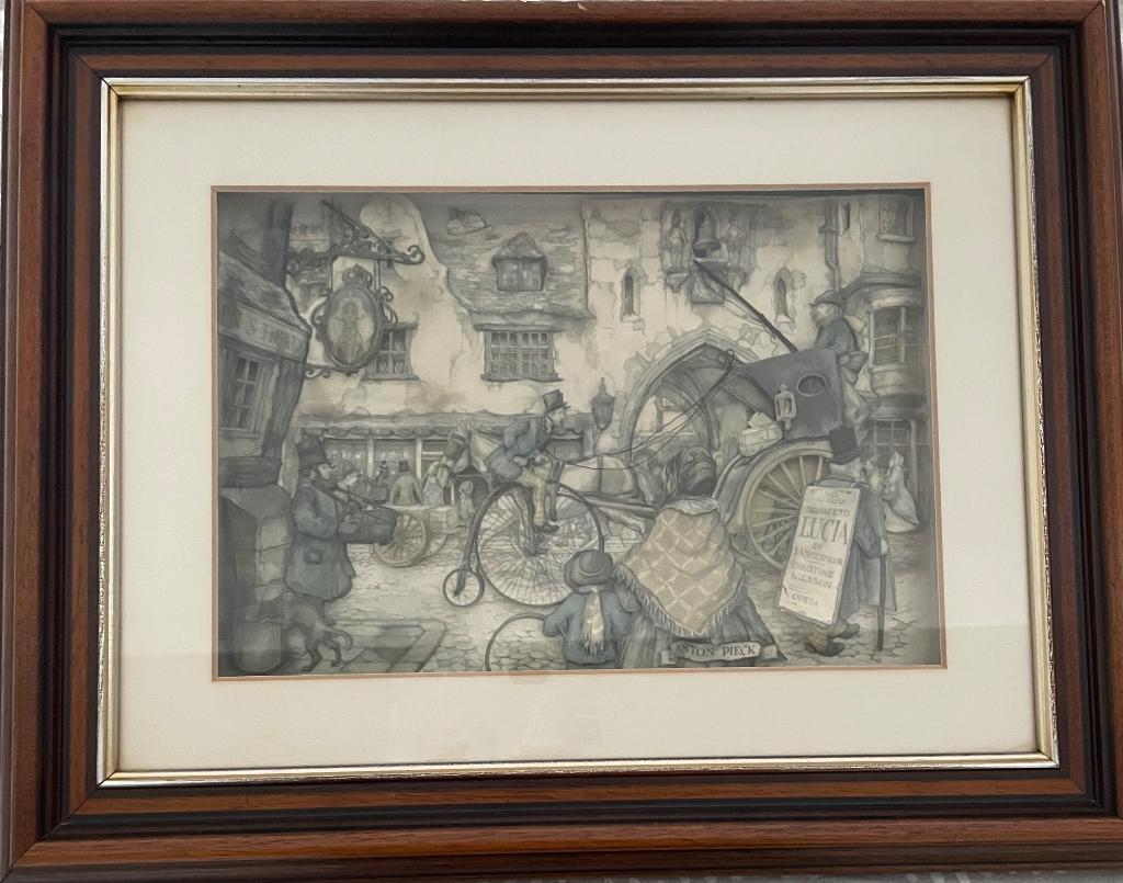 Anton Pieck 3 D.  2 stuks, Ophalen