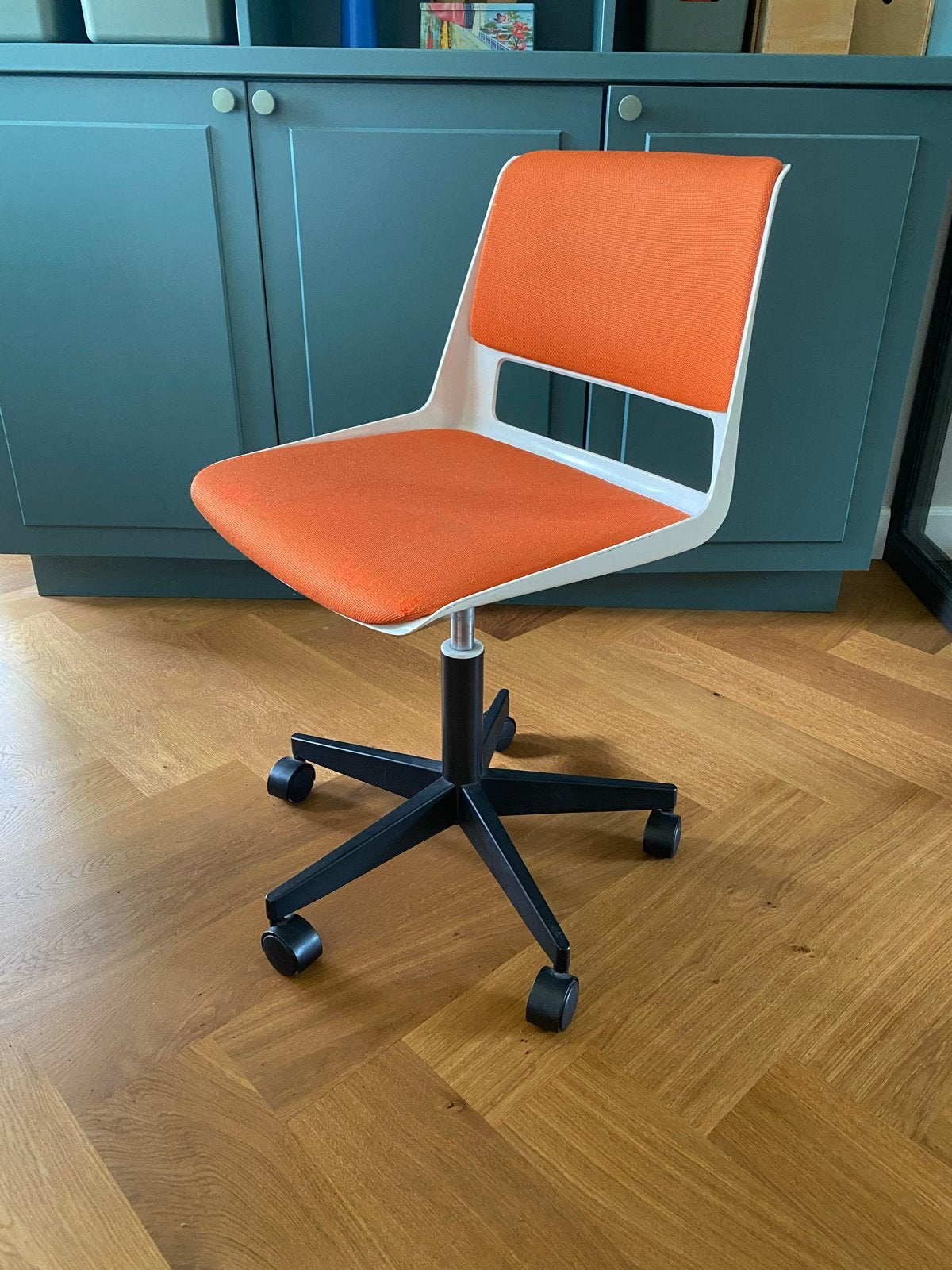 Gispen Vintage Bureaustoel R4 - Oranje, Ophalen, Gebruikt, Oranje, Bureaustoel