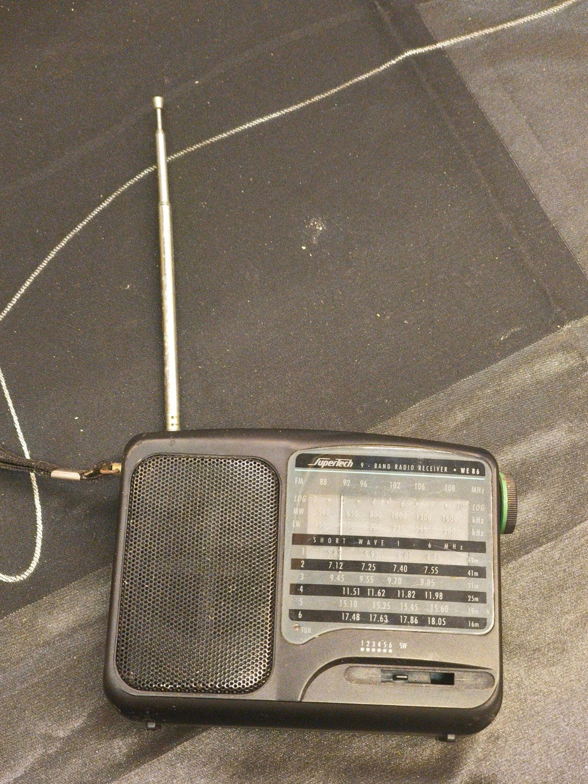 Supertech WE86 9-Band Radio Ontvanger, Ophalen of Verzenden, Gebruikt, Wereldontvanger