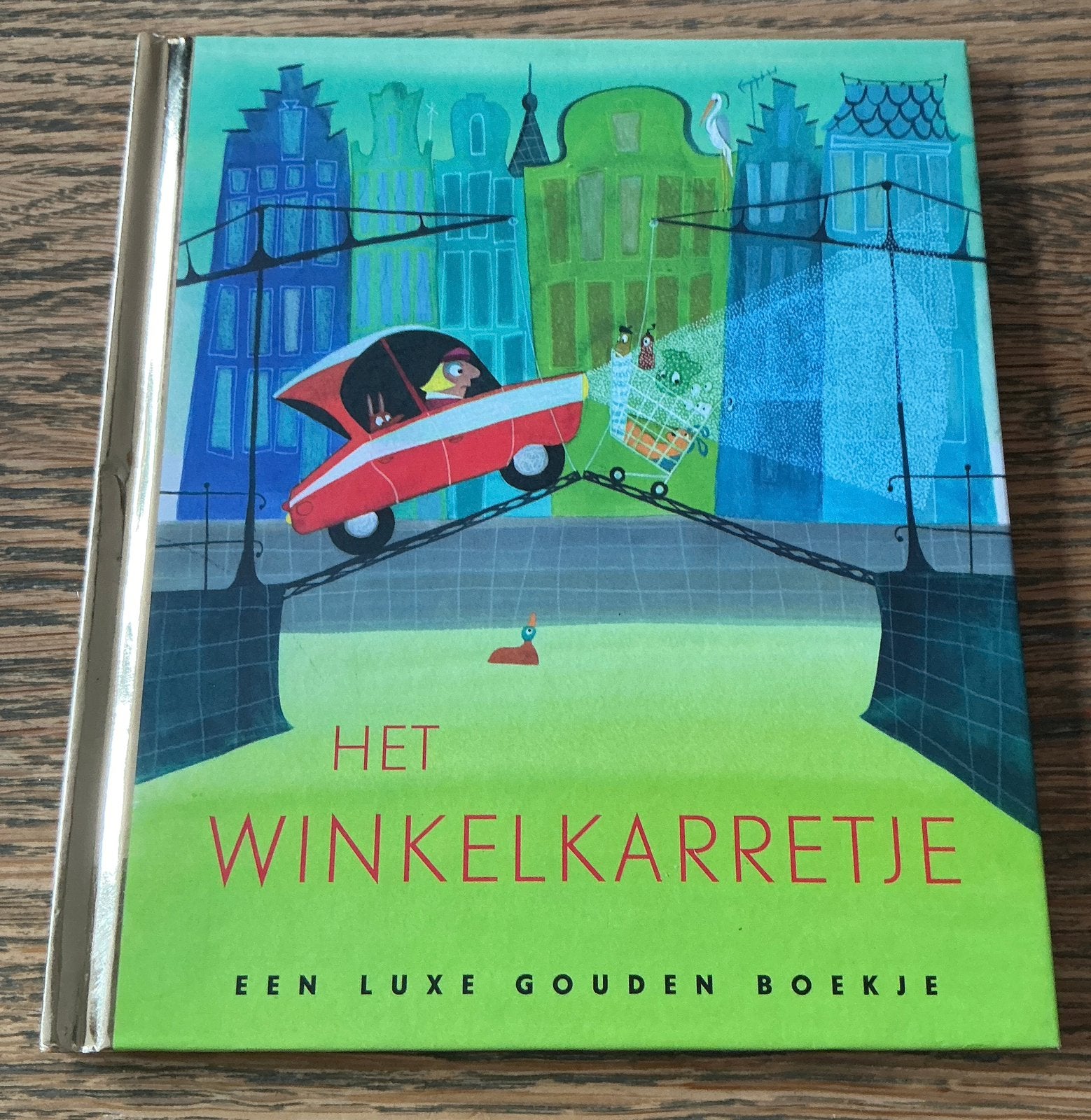 Luxe Gouden Boekje Het Winkelkarretje  Prentenboek nu 3 euro, Ophalen of Verzenden, Zo goed als nieuw, Fictie algemeen, Gouden boekje