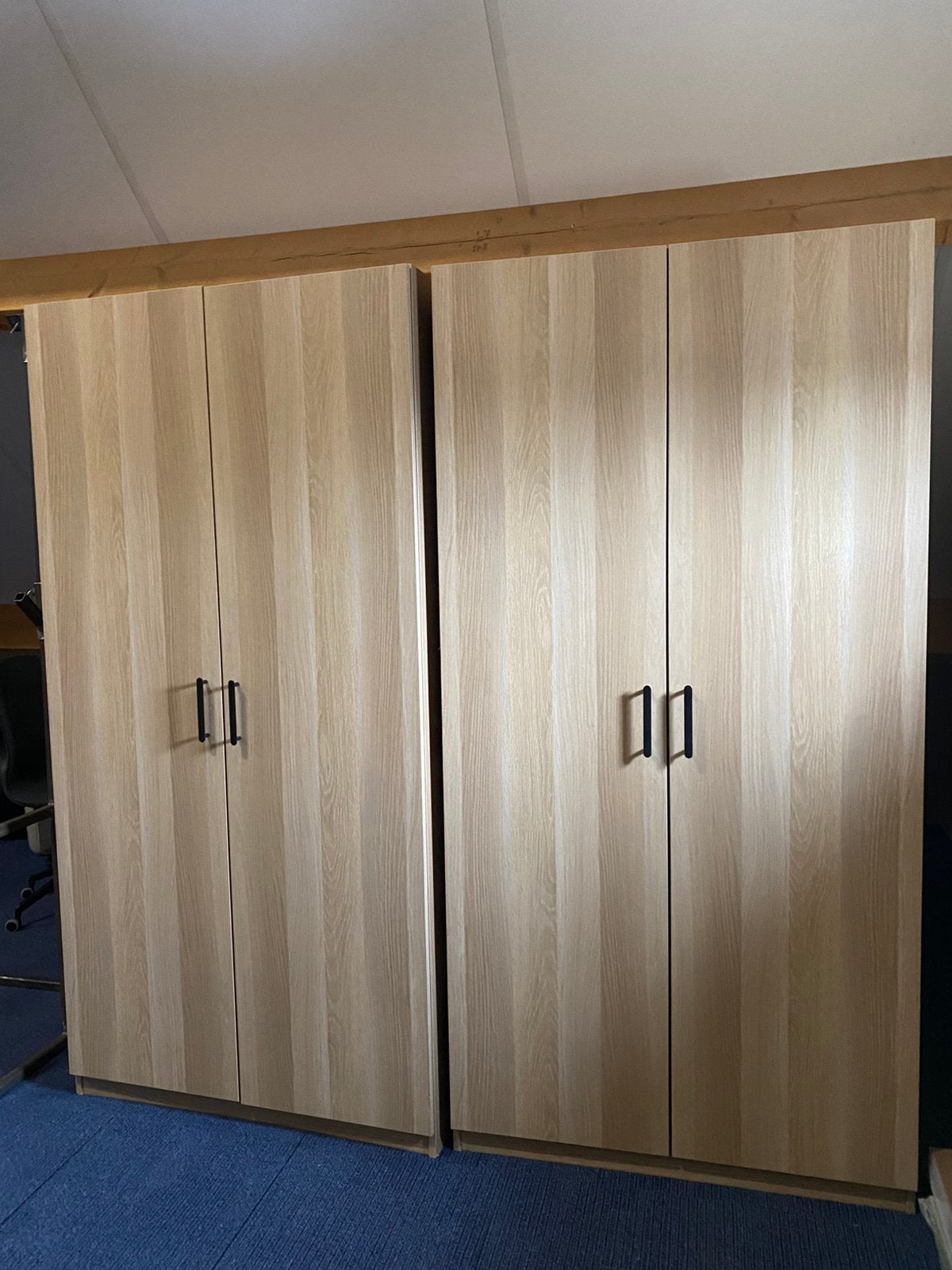 2x Ikea pax kast eiken 100x58x200 forsand en nydala, Ophalen, 200 cm of meer, 50 tot 100 cm, Zo goed als nieuw