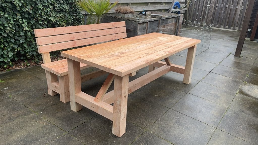 nieuwe douglas tuintafels - thuisbezorgd, Ophalen of Verzenden, Nieuw, Rechthoekig, Hout