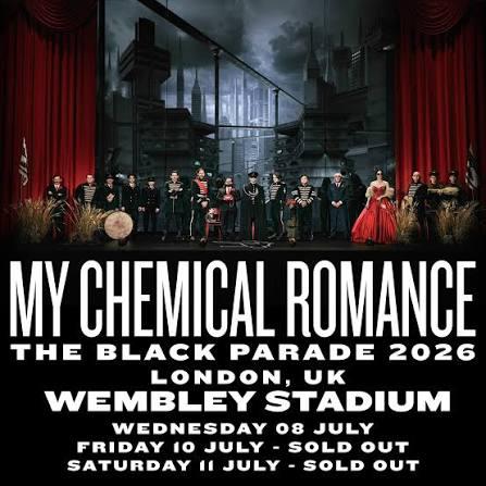 2 x Tickets My Chemical Romance - Friday 10 July, London UK, Twee personen