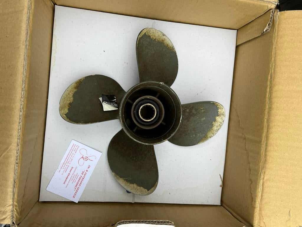 Honda buitenboordmotor schroef 4x10,5x14R all prop, Ophalen of Verzenden, Gebruikt, Motor en Techniek