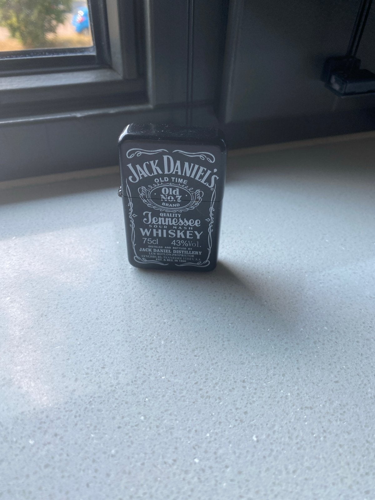 Jack Daniel's Aansteker - Zwart met Logo, Ophalen of Verzenden, Gebruikt, Aansteker