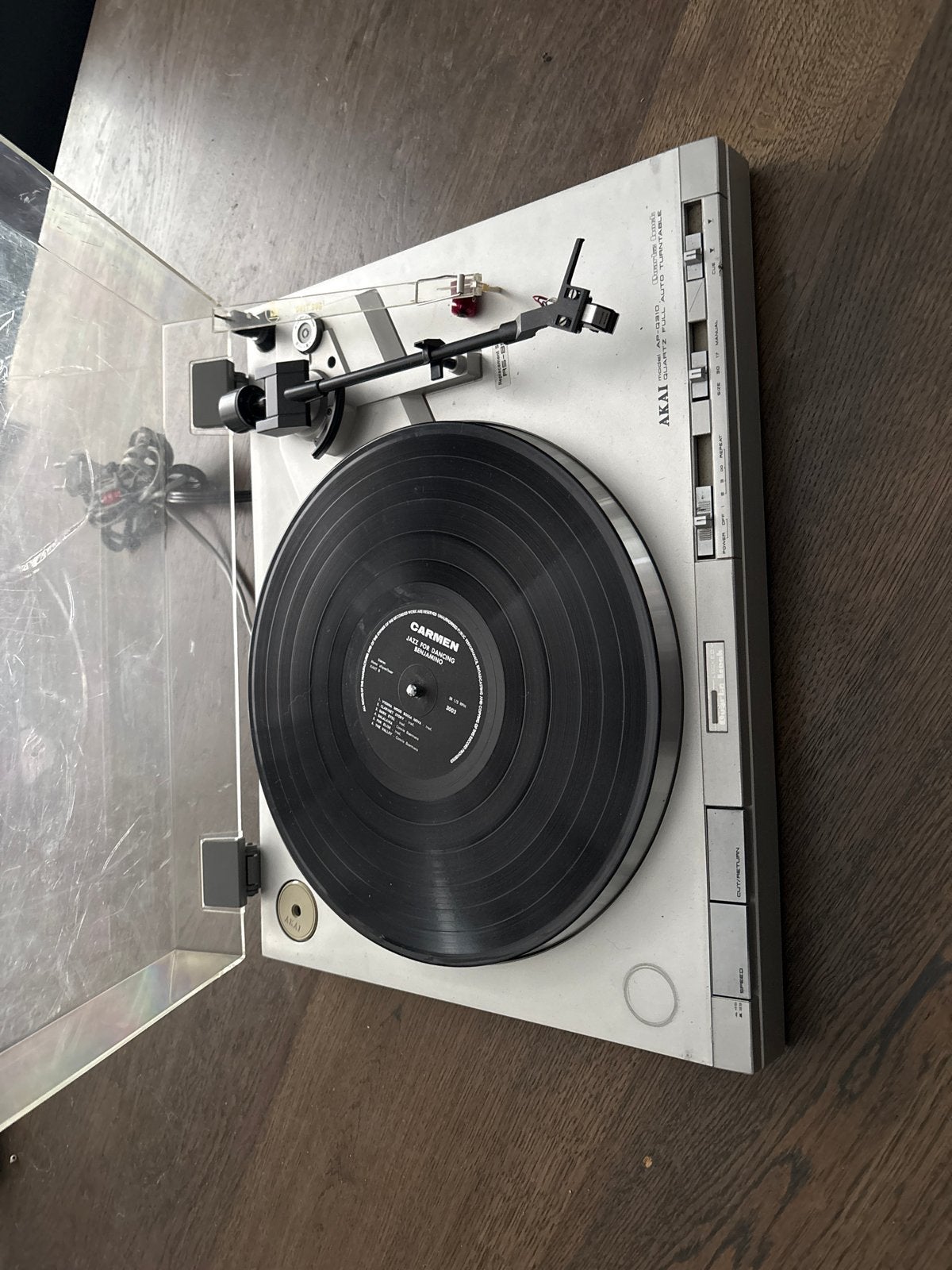 Akai AP-Q310 Direct Drive Platenspeler, Gebruikt, Automatisch, Ophalen of Verzenden, Platenspeler