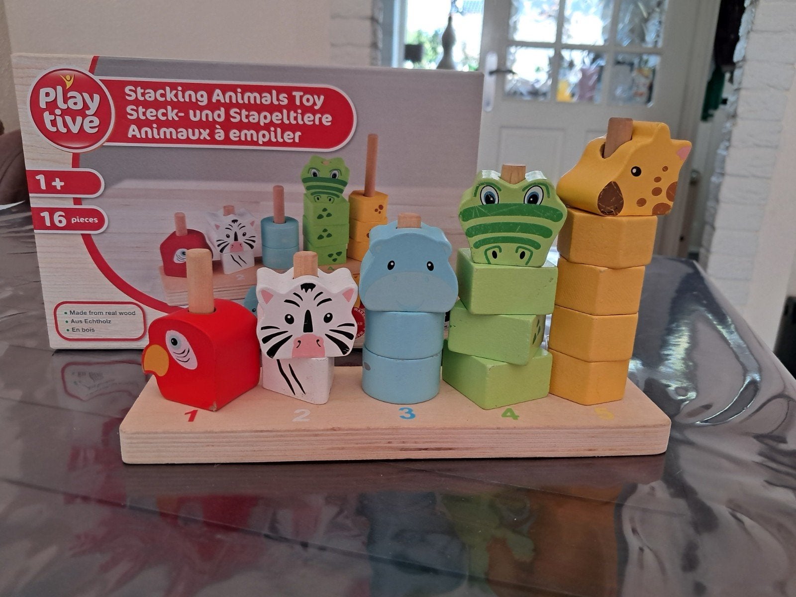 Playtive Houten Stapeldieren Speelgoed - Nieuw in doos, Ophalen of Verzenden, Nieuw, Overige typen
