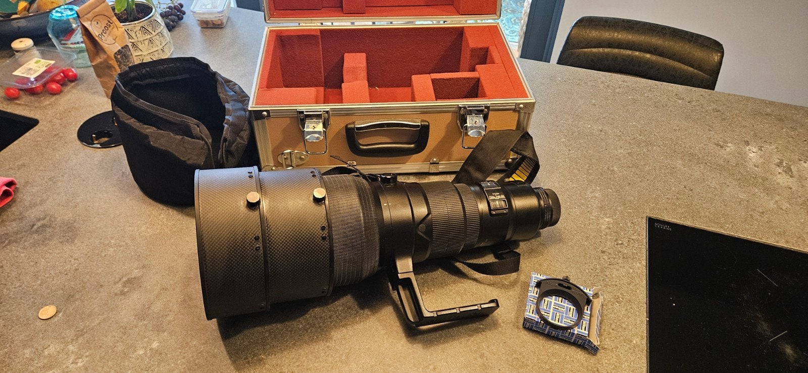 Nikon AF-S Nikkor 400mm f/2.8 D II ED Telelens, Audio, Tv en Foto, Fotografie | Lenzen en Objectieven, Ophalen, Gebruikt, Nikon