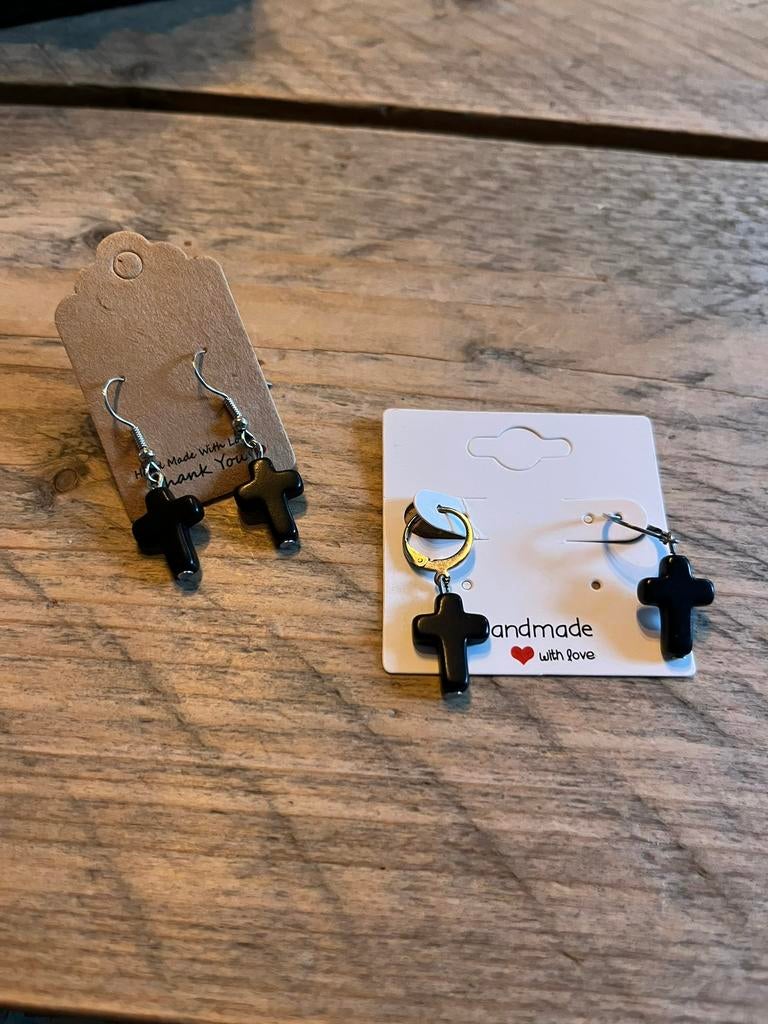 Kruisjes, Overige materialen, Hangers, Zwart, Nieuw