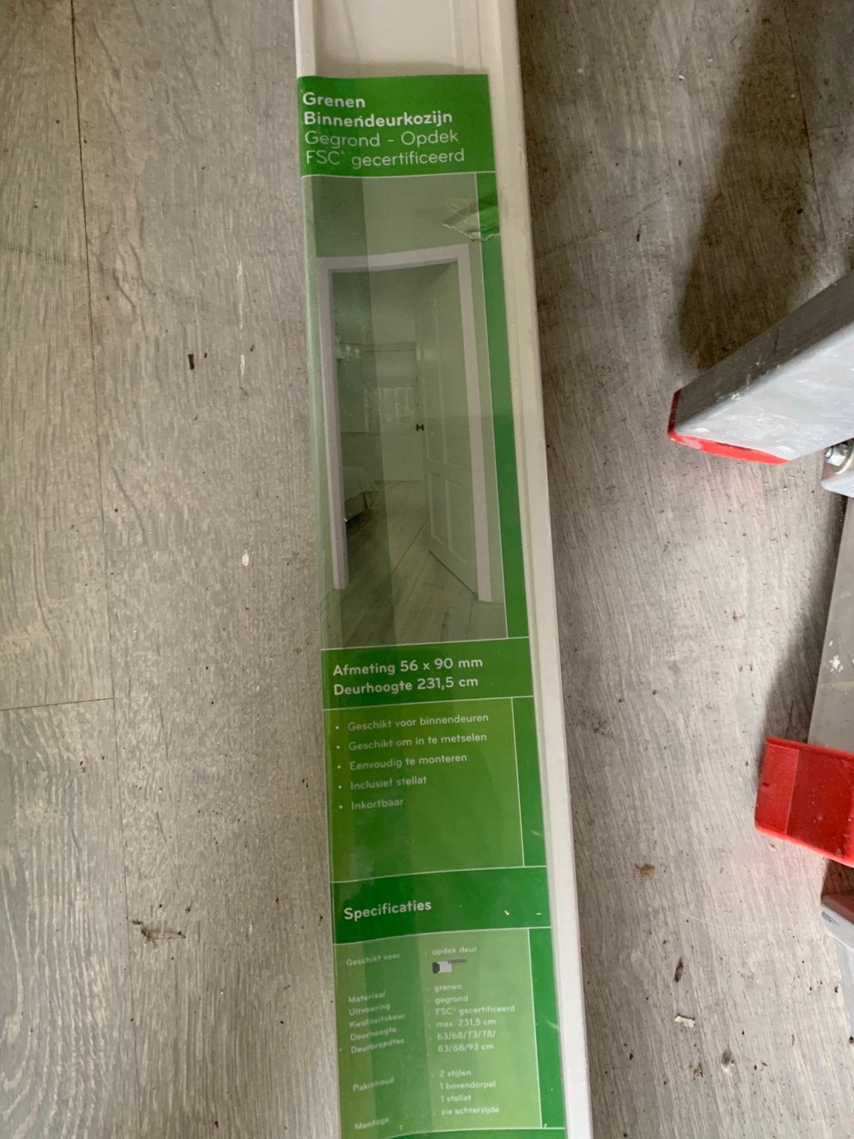 Nieuw in orcinele verpakking Deur kozijn opdek hoogte 2.31,5, Ophalen, 80 tot 100 cm, Binnendeur, Nieuw