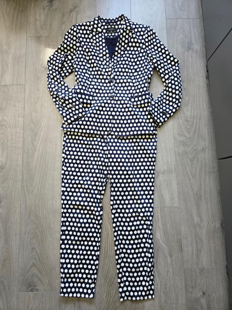 Claudia Sträter zwart stippen pak 40, Kleding | Dames, Ophalen of Verzenden, Zo goed als nieuw, Maat 38/40 (M), Zwart