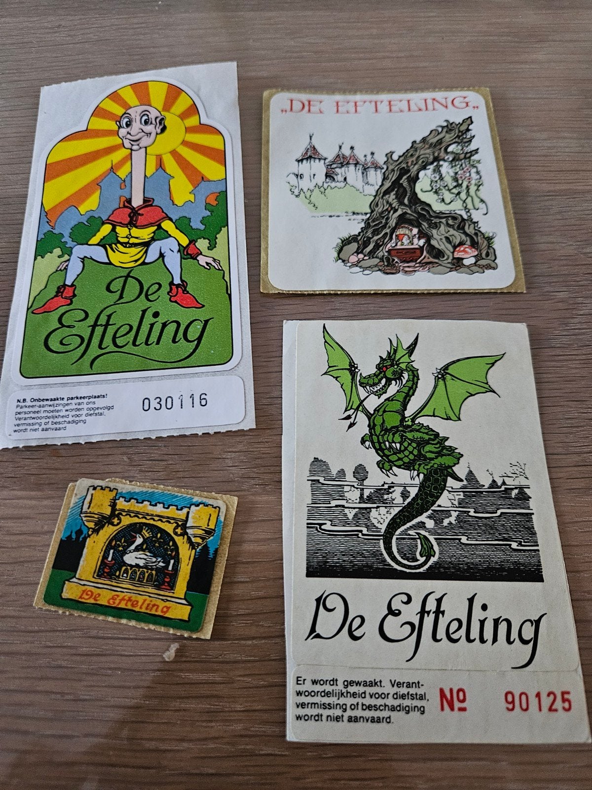De Efteling stickers, Verzamelen, Efteling, Ophalen of Verzenden, Zo goed als nieuw, Overige typen